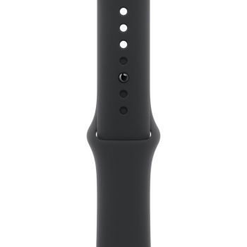 Apple Watch Series 11, 42 mm, Rose Gold Aluminum Black Sport Band M/L